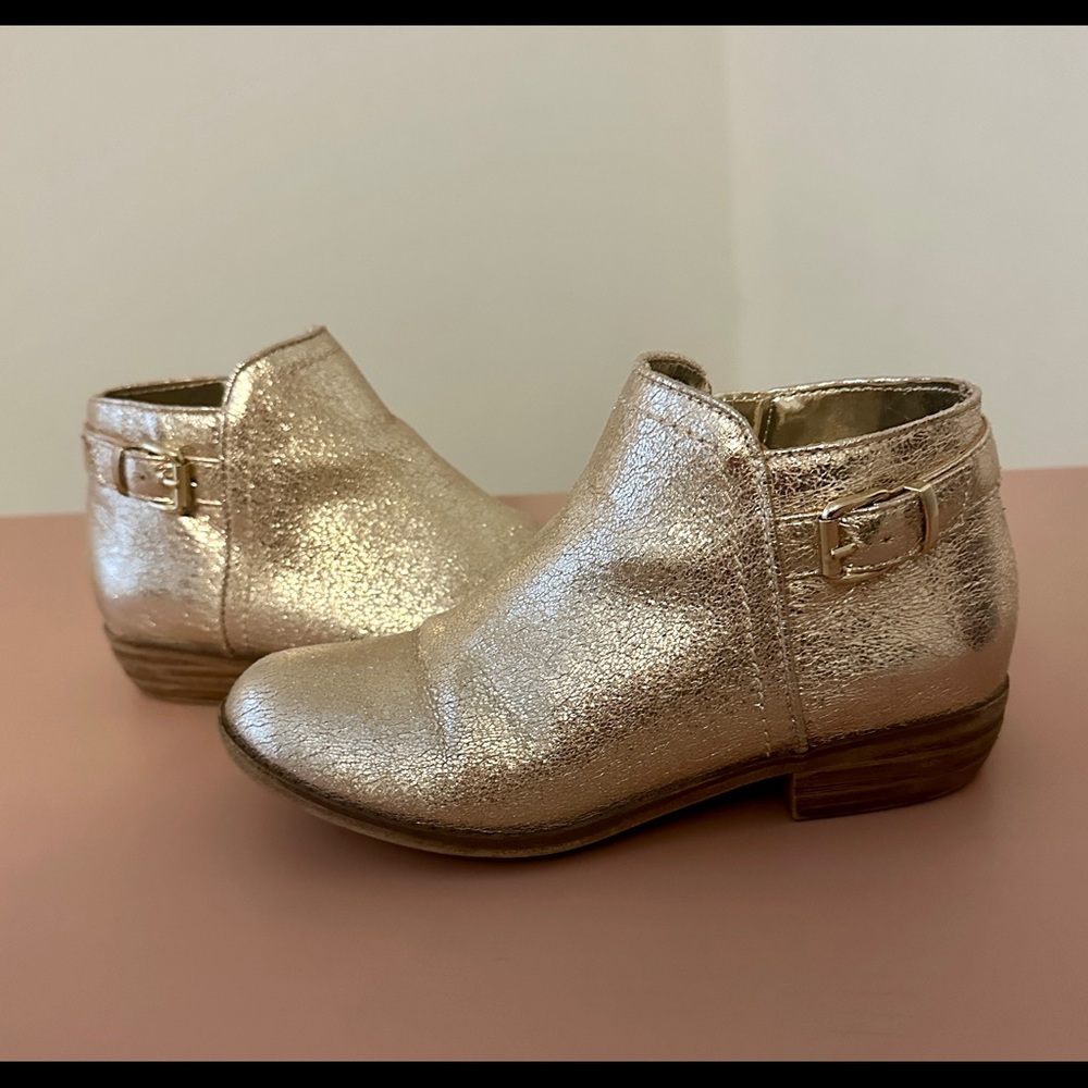 Gold Mia girls booties